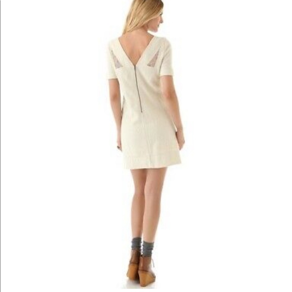 MARC BY MARC JOCOBS BLACK HAWTHORNE WOOL SHIFT DRESS SIZE S